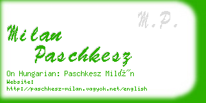 milan paschkesz business card